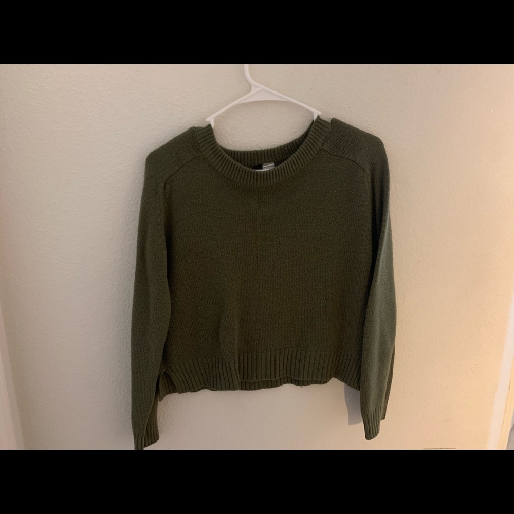 army green sweater